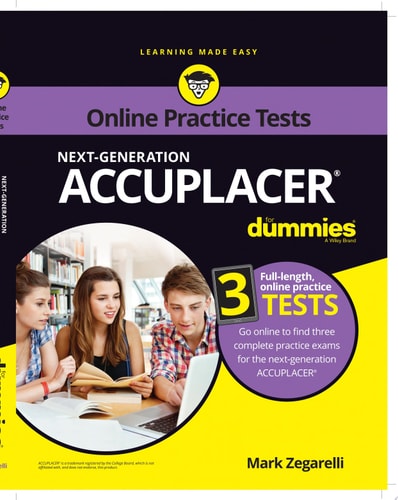 ACCUPLACER For Dummies with Online Practice Tests — Mark Zegarelli