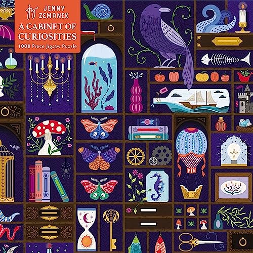 Adult Jigsaw Puzzle: Jenny Zemanek: A Cabinet of Curiosities 1000-Piece Jigsaw Puzzles — Flame Tree Studio (cor)
