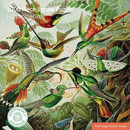 Adult Sustainable Jigsaw Puzzle V&A Hummingbirds — Flame Tree Studio (cor)