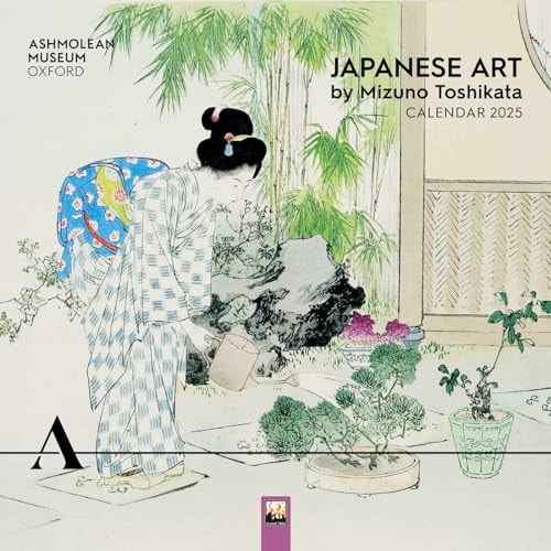 Ashmolean Museum: Japanese Art by Mizuno Toshikata Wall Calendar 2025 (Art Calendar)
