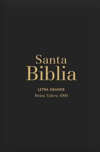 Biblia Rvr60 Letra Grande/Tamaño Manual – Negro Vinilo (Bible Rvr60 Lp/Pocket Size – Black Gloss) — Reina Valera 1960