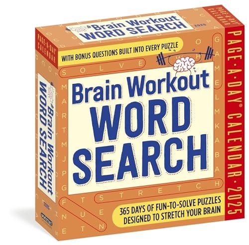 Brain Workout Word Search Page-A-Day® Calendar 2025: Fun-to-Solve Puzzles Designed to Stretch Your Brain — Workman Calendars