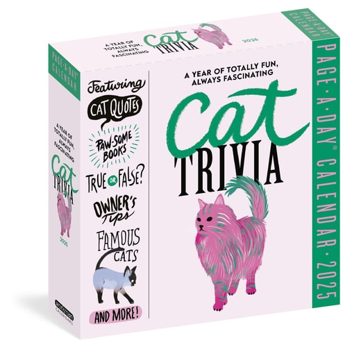 Cat Trivia Page-A-Day® Calendar 2025: Cat Quotes, Paw-some Books, True or False, Owner’s Tips, Famous Cats, Know Your Breeds, and More! — Workman Calendars