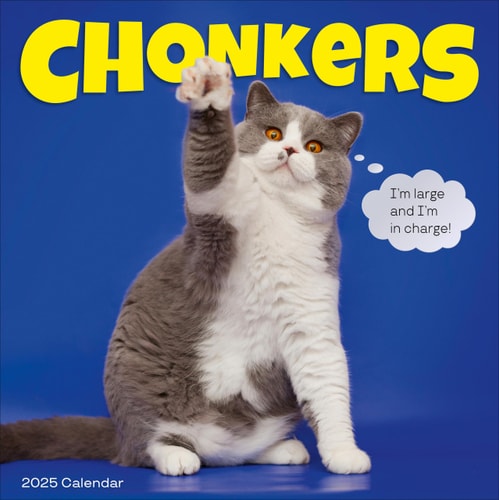Chonkers Wall Calendar 2025: A Year of Cats Large and In Charge — Workman Calendars