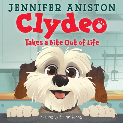 Clydeo Takes a Bite Out of Life — Jennifer Aniston