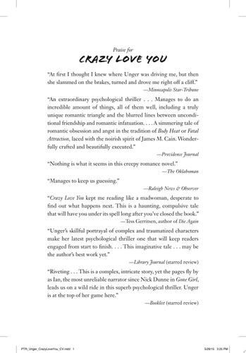 Crazy Love You A Novel — Lisa Unger