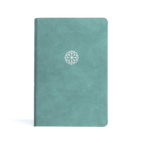 CSB Personal Size Giant Print Bible, Earthen Teal Leathertouch — C. S. B. Bibles CSB Bibles by Holman