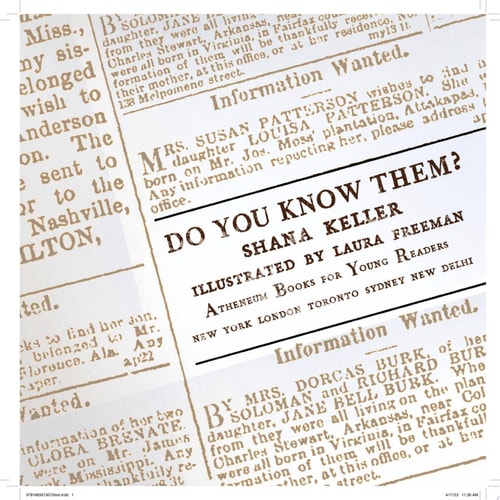 Do You Know Them? Families Lost and Found After the Civil War — Shana Keller