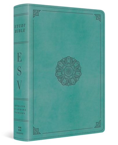 ESV Study Bible, Personal Size (TruTone, Turquoise, Emblem Design) — Crossway Bibles