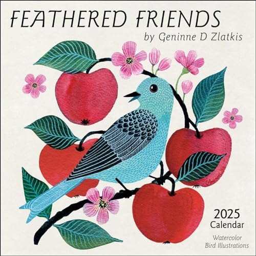 Feathered Friends 2025 Wall Calendar: Watercolor Bird Illustrations by Geninne Zlatkis — Geninne D Zlatkis