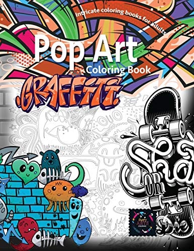 Graffiti Pop Art Coloring Book, Coloring Books for Adults Relaxation Doodle Coloring Book — Happy Arts Coloring