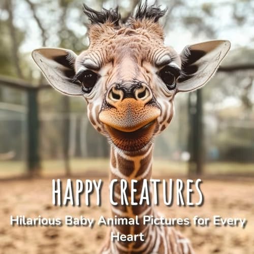 Happy Creatures – Hilarious Baby Animal Pictures for Every Heart Joyful Baby Animals: A Humorous Picture Book for Adults and Seniors — RAEKA. HARDING