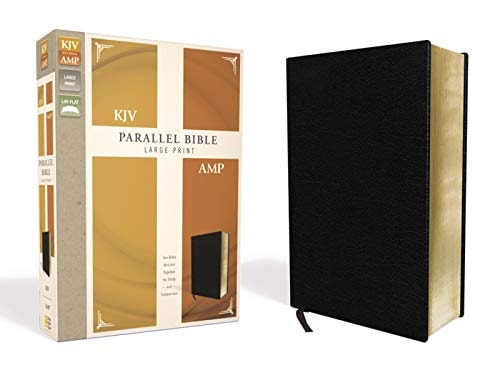 KJV Amplified Parallel Bible Red Letter Edition [Large Print, Black] — Zondervan