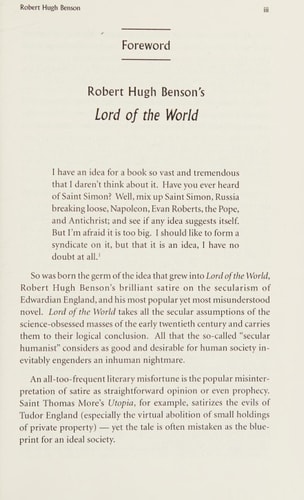 Lord of the World — Robert Hugh Benson