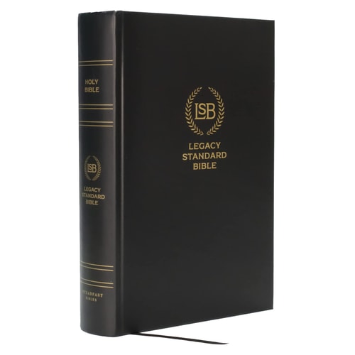 Lsb Large Print Wide Margin Black Hardcover — Steadfast Bibles