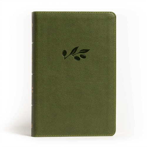 NASB Large Print Personal Size Reference Bible, Olive Leathertouch — Holman Bible Publishers