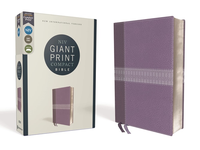 NIV Compact Bible Red Letter Edition [Purple, Giant Print] — Zondervan