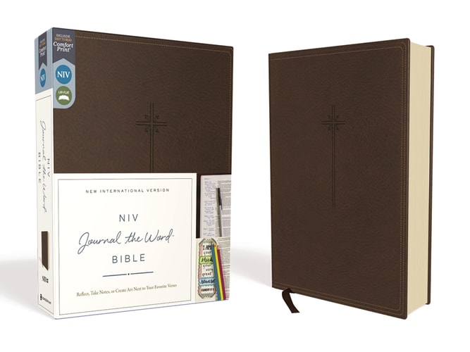 NIV Journal the Word Bible Red Letter Edition [Brown] — Zondervan