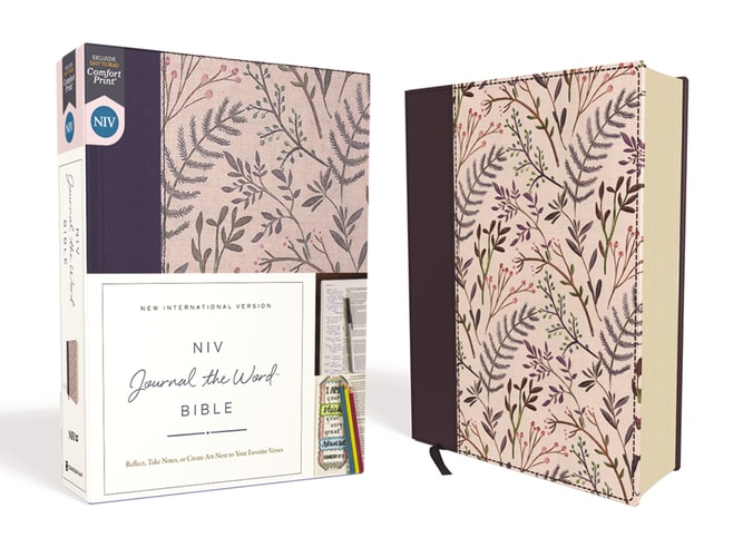 NIV Journal the Word Bible Red Letter Edition [Pink Floral] — Zondervan