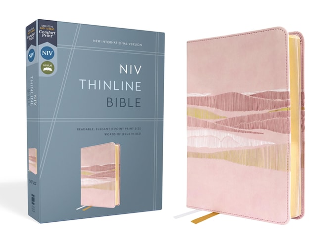 NIV Thinline Bible, Red Letter, Comfort Print [Pink] — Zondervan