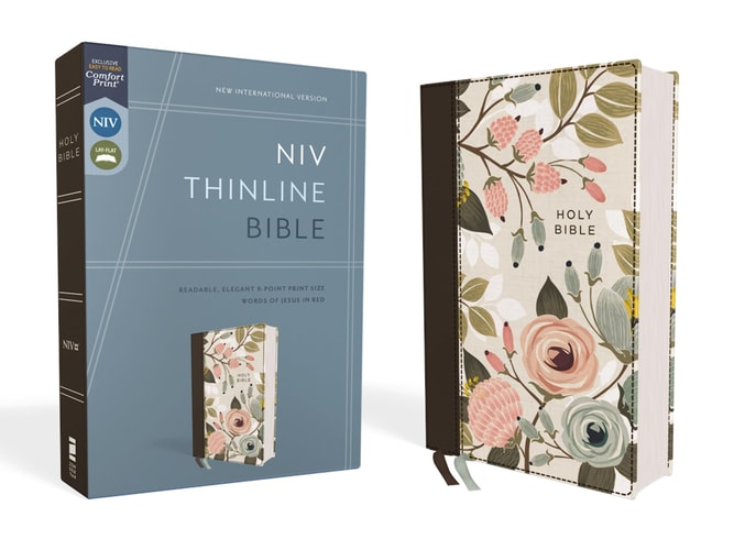 NIV Thinline Bible Red Letter Edition [Floral] — Zondervan