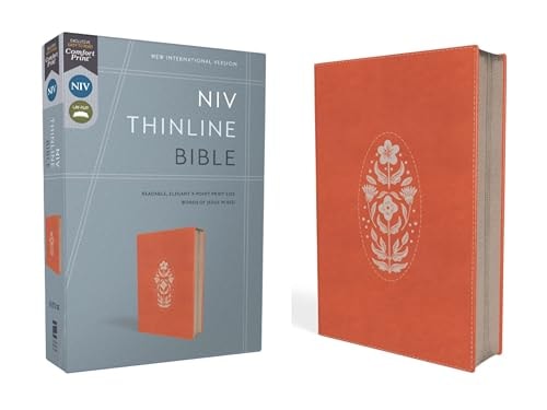 NIV, Thinline Bible, Zippered, Red Letter, Comfort Print [Coral] — Zondervan