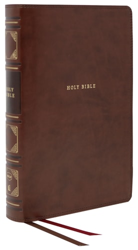 NKJV Classic Verse-By-Verse Center-Column Reference Bible Red Letter Edition [Brown] — Thomas Nelson