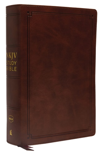 NKJV Study Bible Red Letter Edition [Brown] — Thomas Nelson