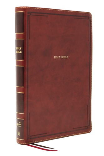NKJV Thinline Bible, Giant Print, Red Letter Edition [Brown] — Thomas Nelson