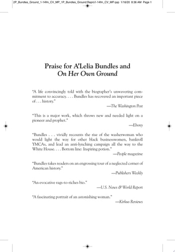 On Her Own Ground The Life and Times of Madam C.J. Walker — A’Lelia Bundles