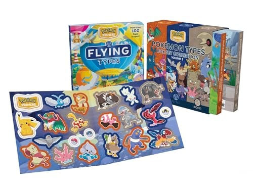 Pokémon Primers Type Box Set Collection, Volume 3 Fighting, Flying, Rock — Pikachu Press