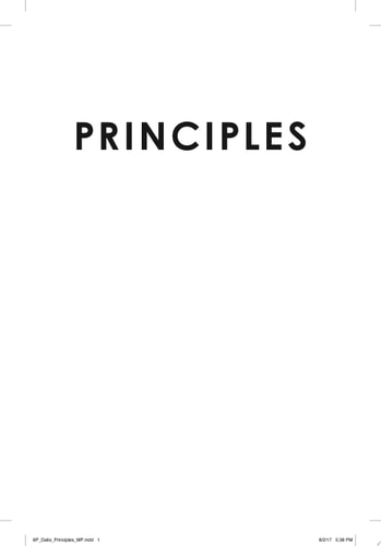 Principles Life and Work — Ray Dalio