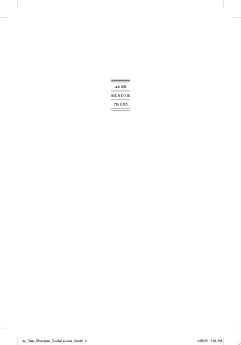 Principles Your Guided Journal (Create Your Own Principles to Get the Work and Life You Want) — Ray Dalio