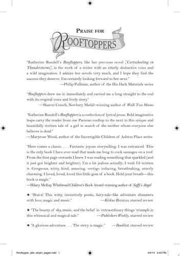 Rooftoppers — Katherine Rundell