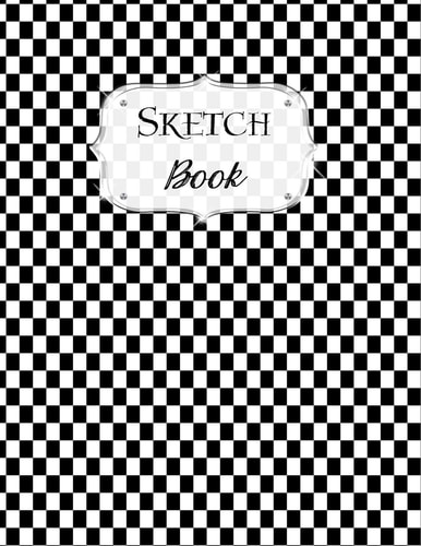 Sketch Book Checkered Sketchbook Scetchpad for Drawing Or Doodling Notebook Pad for Creative Artists Black White — Avenue J. Artist Series