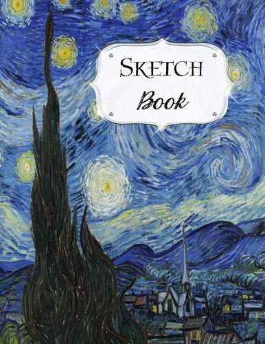 Sketch Book Van Gogh Sketchbook Scetchpad for Drawing Or Doodling Notebook Pad for Creative Artists The Starry Night — Avenue J. Artist Series