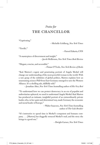 The Chancellor The Remarkable Odyssey of Angela Merkel — Kati Marton