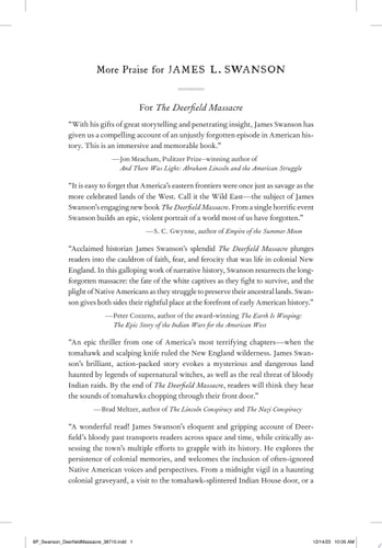 The Deerfield Massacre A Surprise Attack, a Forced March, and the Fight for Survival in Early America — James L. Swanson