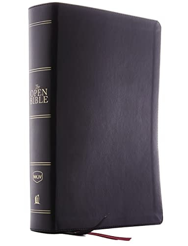 The NKJV Open Bible Red Letter Edition [Black] — Thomas Nelson
