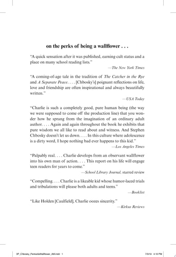 The Perks of Being a Wallflower — Stephen Chbosky