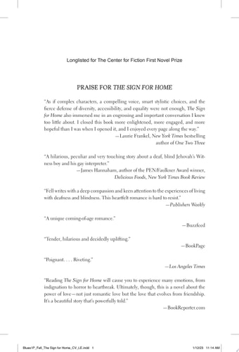 The Sign for Home A Novel — Blair Fell