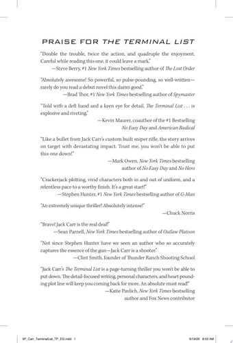 The Terminal List A Thriller — Jack Carr