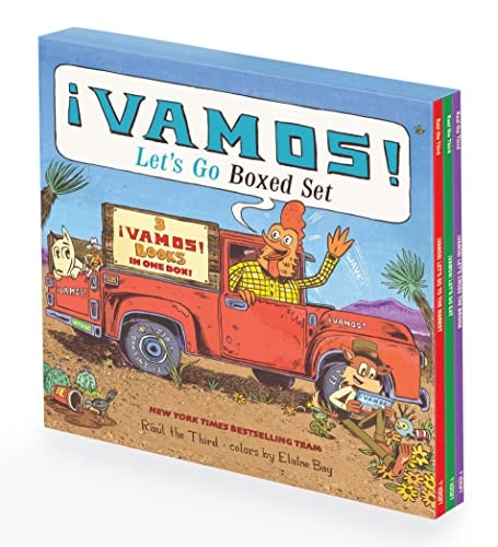 ¡Vamos! Let’s Go 3-Book Paperback Picture Book Box Set ¡Vamos! Let’s Go to the Market, ¡Vamos! Let’s Go Eat, and ¡Vamos! Let’s Cross the Bridge — Raúl the Third
