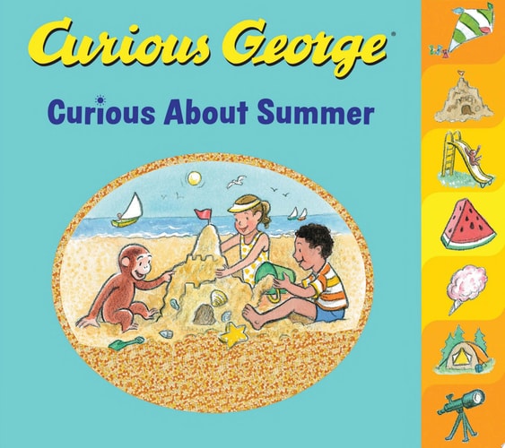 Curious George Curious about Summer Tabbed Board Book — H A Rey