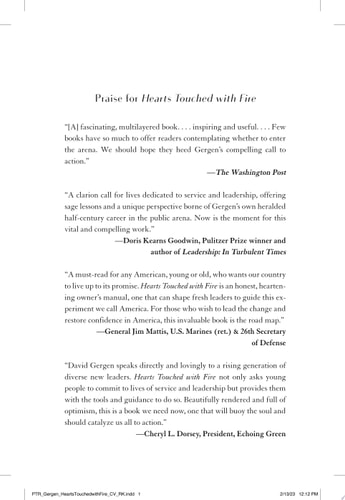 Hearts Touched with Fire How Great Leaders Are Made — David Gergen