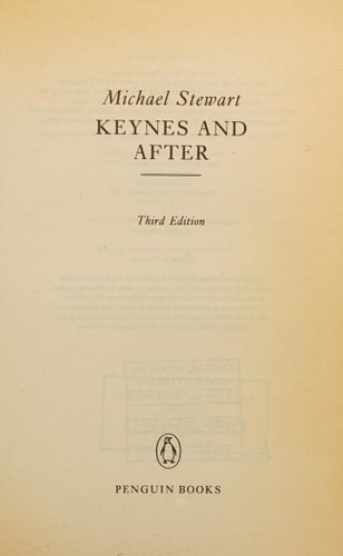 Keynes and After (Pelican Book) — Michael Stewart