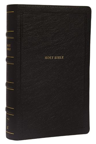 NKJV End-Of-verse Reference Bible, Personal Size Large Print, Red Letter Edition, Comfort Print Holy Bible [Black] — Thomas Nelson