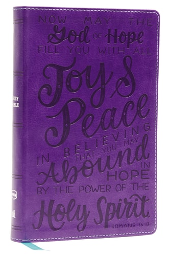 NKJV Holy Bible for Kids, Verse Art Cover Collection, Comfort Print [Purple] — Thomas Nelson