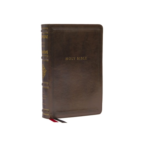 NKJV Personal Size Reference Bible, Sovereign Collection, Red Letter, Comfort Print [Brown] — Thomas Nelson