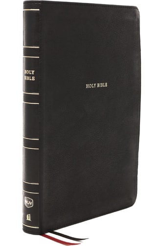 NKJV Thinline Reference Bible, Large Print, Red Letter Edition, Comfort Print Holy Bible [Black] — Thomas Nelson